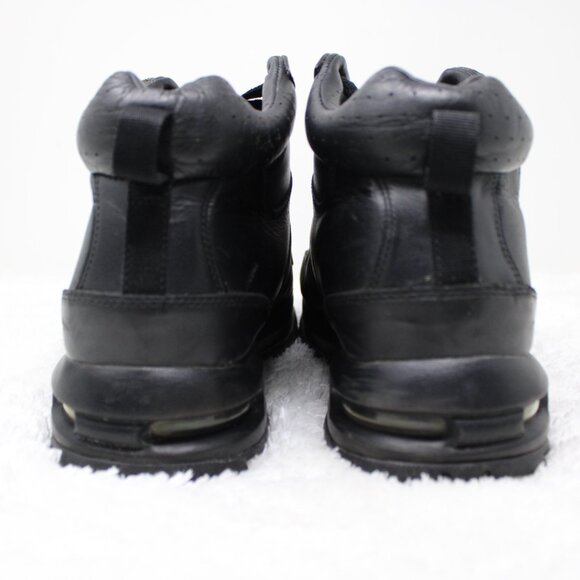 Nike ACG Shoes Men 11 Triple Black Leather Air Max Goaterra 2.0 Boots 365970-006 main image 9